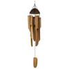 Bamboo Creative Wall Hanging Coconut Head Outdoor Decoration Home Decoration Door Pendant Wind Chime Handcrafted Gift Bell Tube