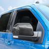 For Ford F150 2015- Raptor Rearview Side Mirror Cover Wing Cap Exterior Door Rear View Case Trim Carbon Fiber Black Silver