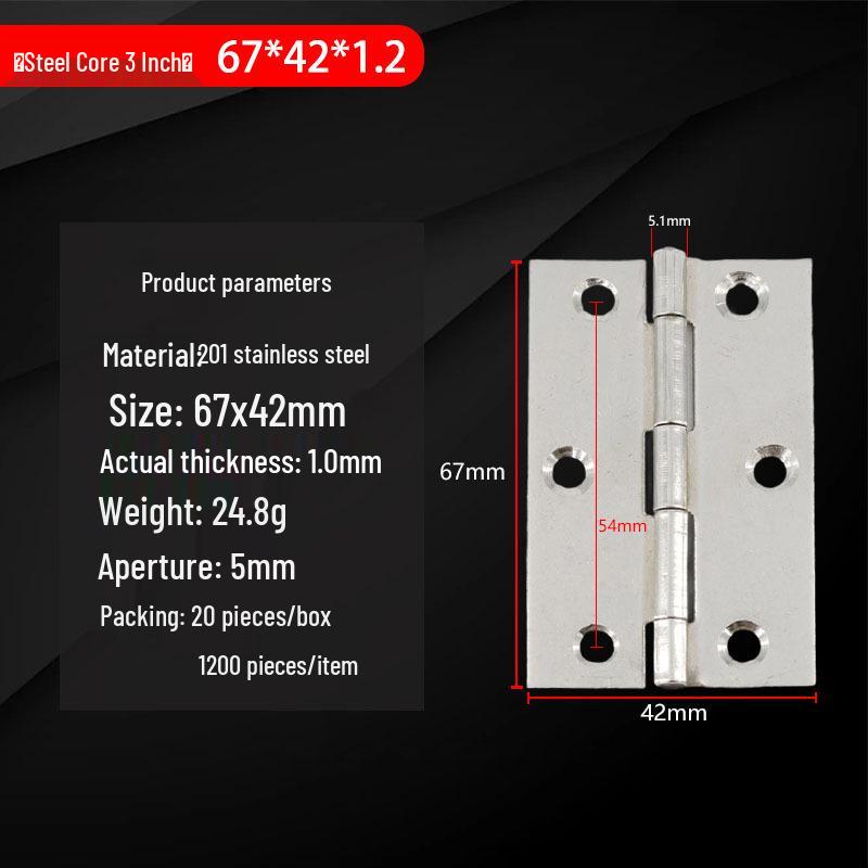 304 Stainless Steel Mini Hinges: 1-4 Inch Options for Cabinets & Wooden Boxes