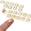 50Pcs Tiny Golden Mini Small Metal Hinge for 1/12 House Miniature Cabinet Furniture Fittings for Cabinets 10 X 8mm Home Hardware