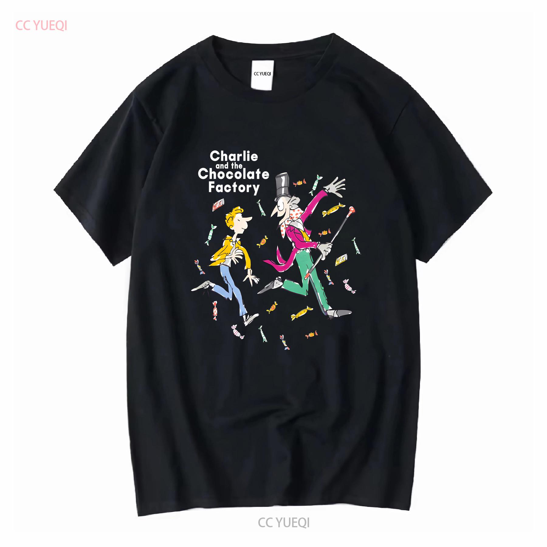 

CHARLIE AND THE CHOCOLATE FACTORY Kids T shirt long or short sleeves vintage Washed fashion Comfortable Top For Everyday Wear 4XL