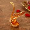 7pcs Spoon Set Zinc Alloy Coffee Spoon with Swan Shaped Holder Creative Design Premium Dessert Utensils For Tea Beverage Ice Cream Stirring Tools