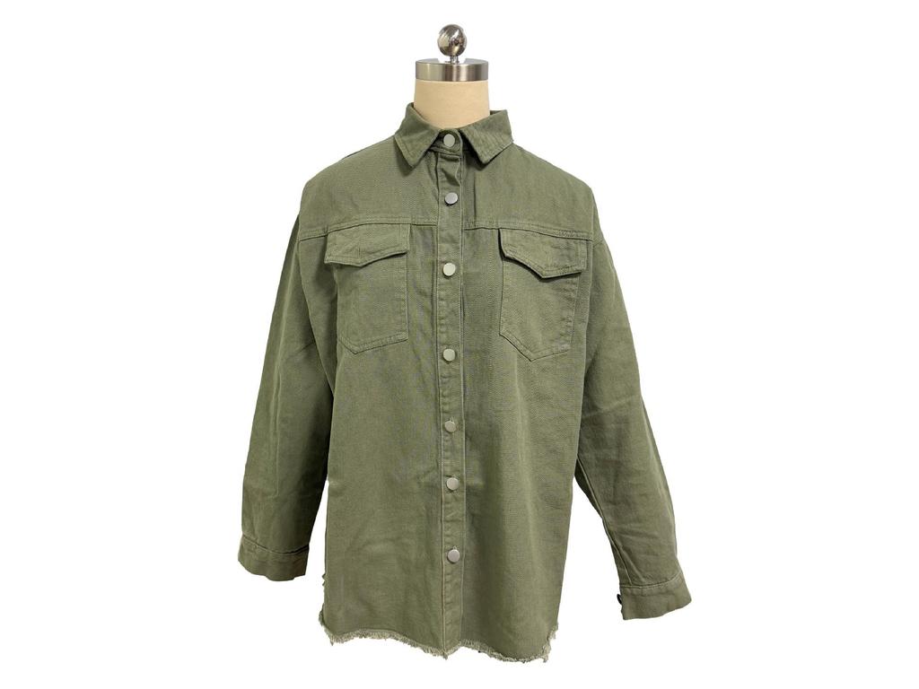 Women's Loose-Fit Brushed Denim Jacket