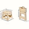 Folding Step Stool Lightweight Plastic Step Stool Foldable Step Stools Non Slip Folding Stools for Kitchen Bathroom Bedroom