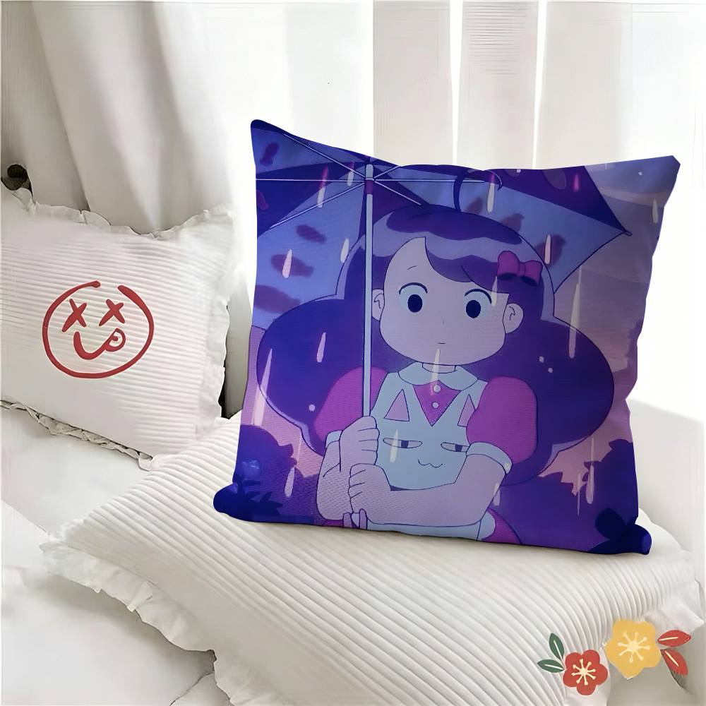 pc Bee And Puppycat Anime Pillow Case Fashion Square Pillowcase Bedroom Sofa Room Ins Decoration Leisure
