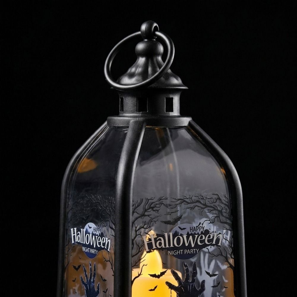 Battery Powered Halloween LED Lamp Creative Halloween Hanging Lantern Desktop Ornament