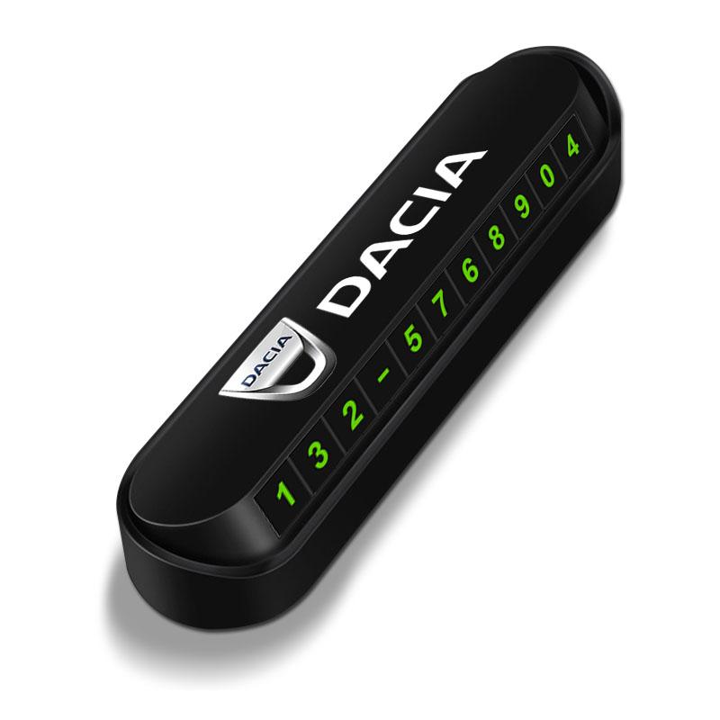 1 szt. Samochodowa tymczasowa karta parkingowa Karta z numerem telefonu Tabliczka Naklejka Dla Renault Dacia Kangoo 2 Koleos 1 Modus Kadjar Captur Megane 1 2 3 4