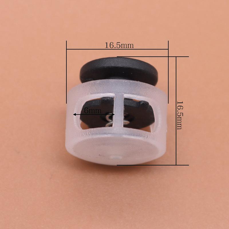 Colored Plastic Button Spring Buckle, Down Jacket Hanging Bell Rope Buckle, Rope Stop Rope Wear Rope Buckle, Pig Nose Buckle Elastic Adjustment Buckle