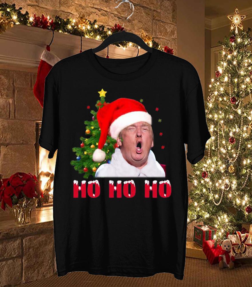 HO HO HO Donald Trump Santa Trump Christmas T Shirt Size S To 4XL FunnY Unisex T-Shirt