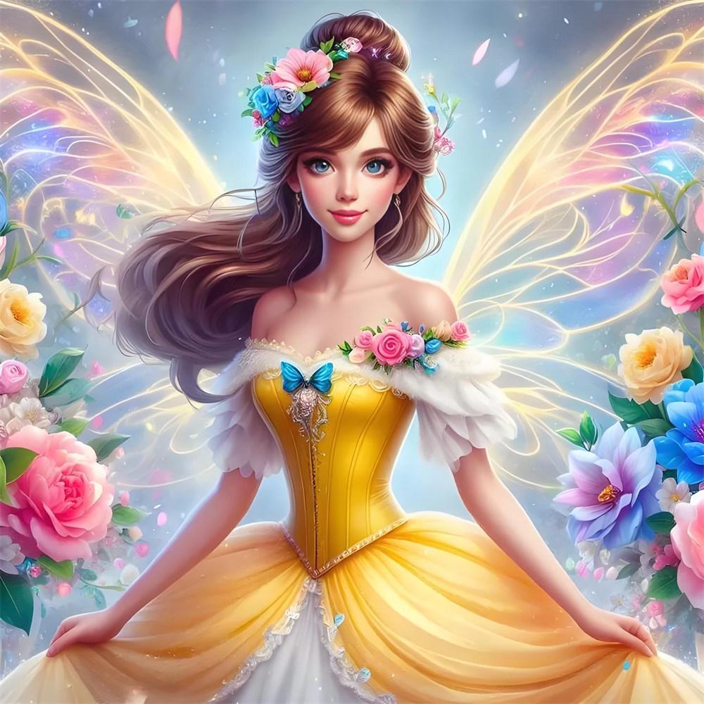 Disney 5D Diamond Painting Princesses and Princes Cross Stitch Mosaic Kit Home Decor Wall Sticker DIY Handmade Gift