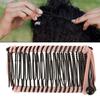2Pcs Banana Hair Clips Metal Woven Thread Easy   Simple Stylish Vintage Clincher Comb for   Travel Family