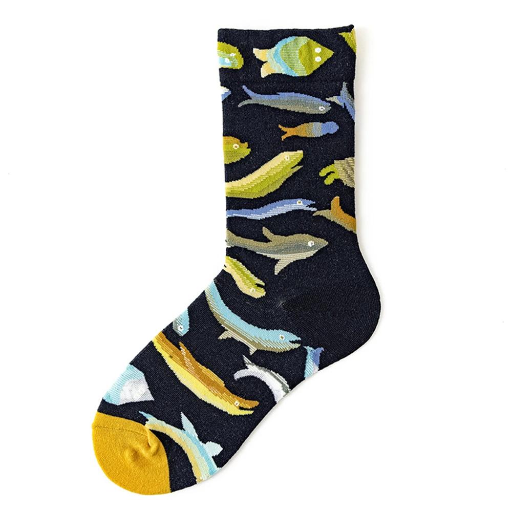 Colorful Cartoon Creative Fashion Vine Graffiti Novelty Men Women Socks Winter Warm Comfortable Cotton Sokken Dropship