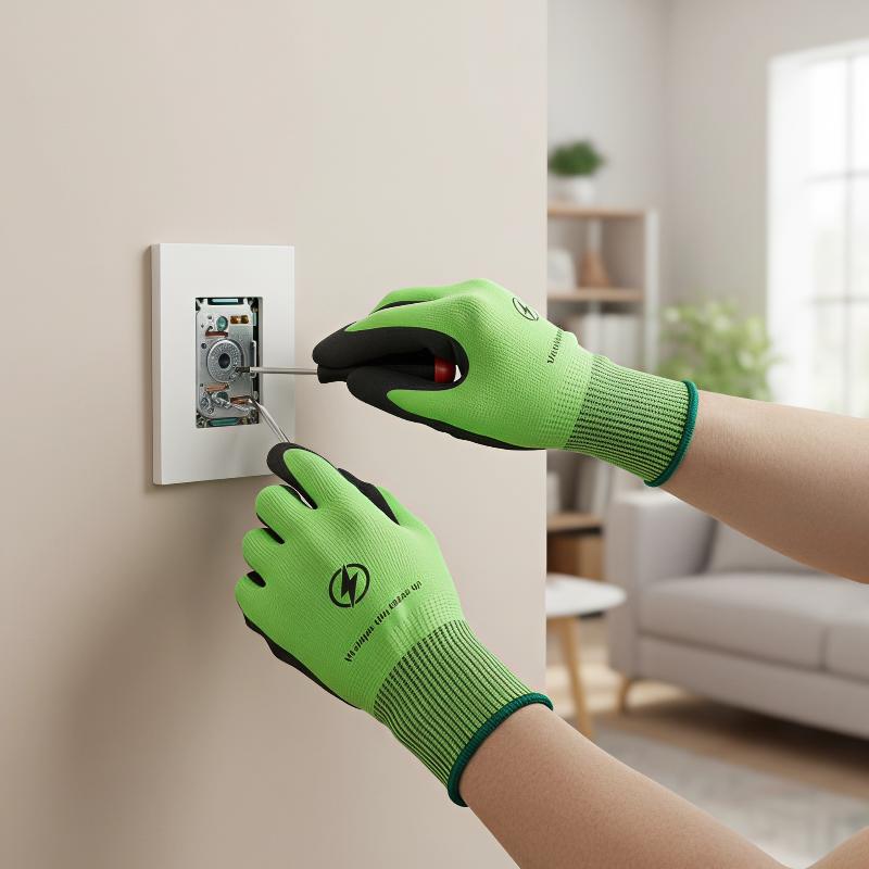 Electrician Insulated Work Gloves 1000V 400V Waterproof Non-slip Breathable for Electrical Testing Operation
