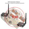 2.4G Digital Wireless Music Adapter, 50M Audio Transmitter and Receiver Kit with 3.5mm R/L AUX for TV Box, DVD, PC