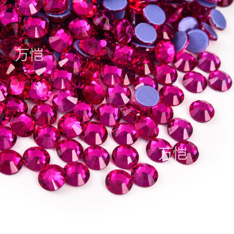 Imitation Glass Hot Diamond Rhinestone, Hot Melt Adhesive Bottom Protein Porcelain White Diy Crystal Beauty Clothing Accessories