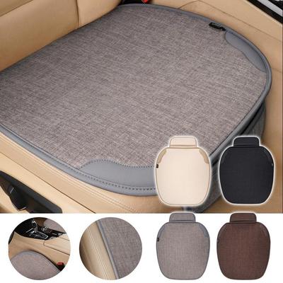 1PCS Car Seat Cover Front Breathable Flax Car Seat Protector Cushion Universal Chair Protect Covers Front Sseat Covers
