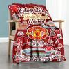 Manchester Customize Text Blanket Lightweight Customizable Blanket Durable Comfort Throw For Livingroom Office Chair Picnics Home Decor