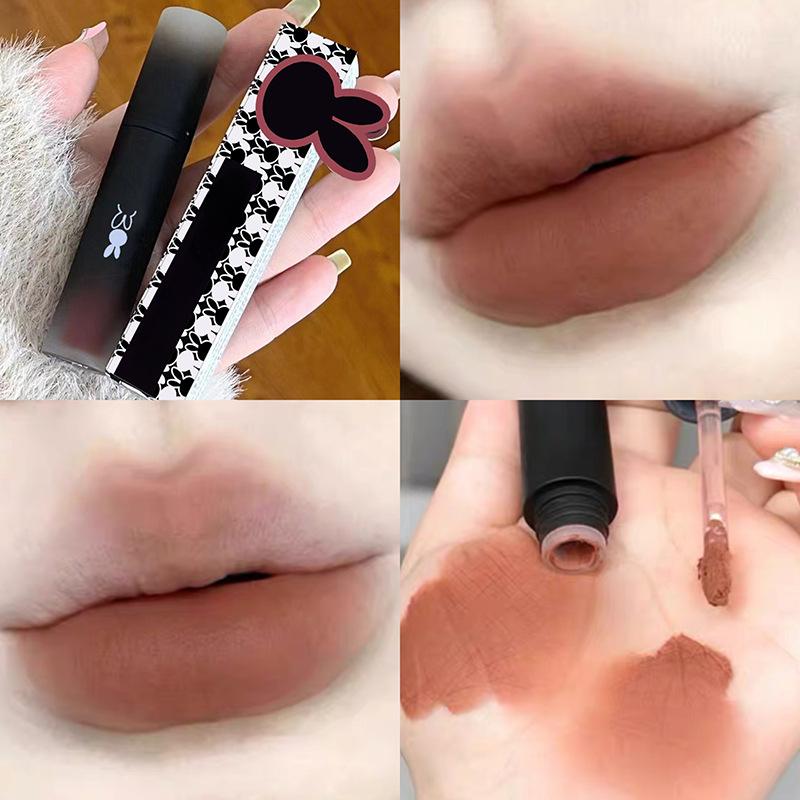 Reverse Macaron Lippen-Mud Lipgloss Matt Nebel Samt Weiß Lipgloss Student Erschwinglicher Lippenstift