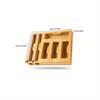 1pc 6 types of grids Plastic Organizer Kitchen Storage Box,Ziplock Bag Organizer&Foil&Plastic Wrap Dispenser With Cutter Bamboo.