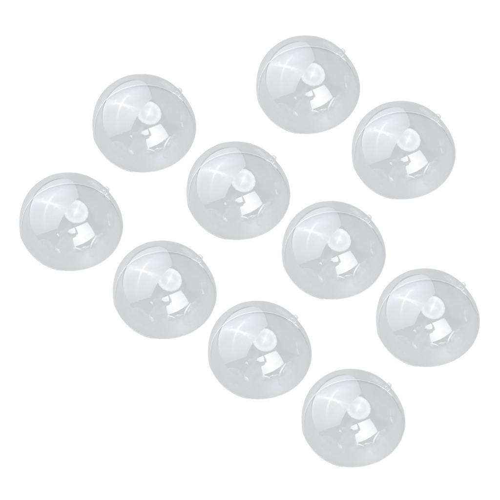 Fine Quality Clear Plastic Baubles for DIY Christmas Projects and Gifts