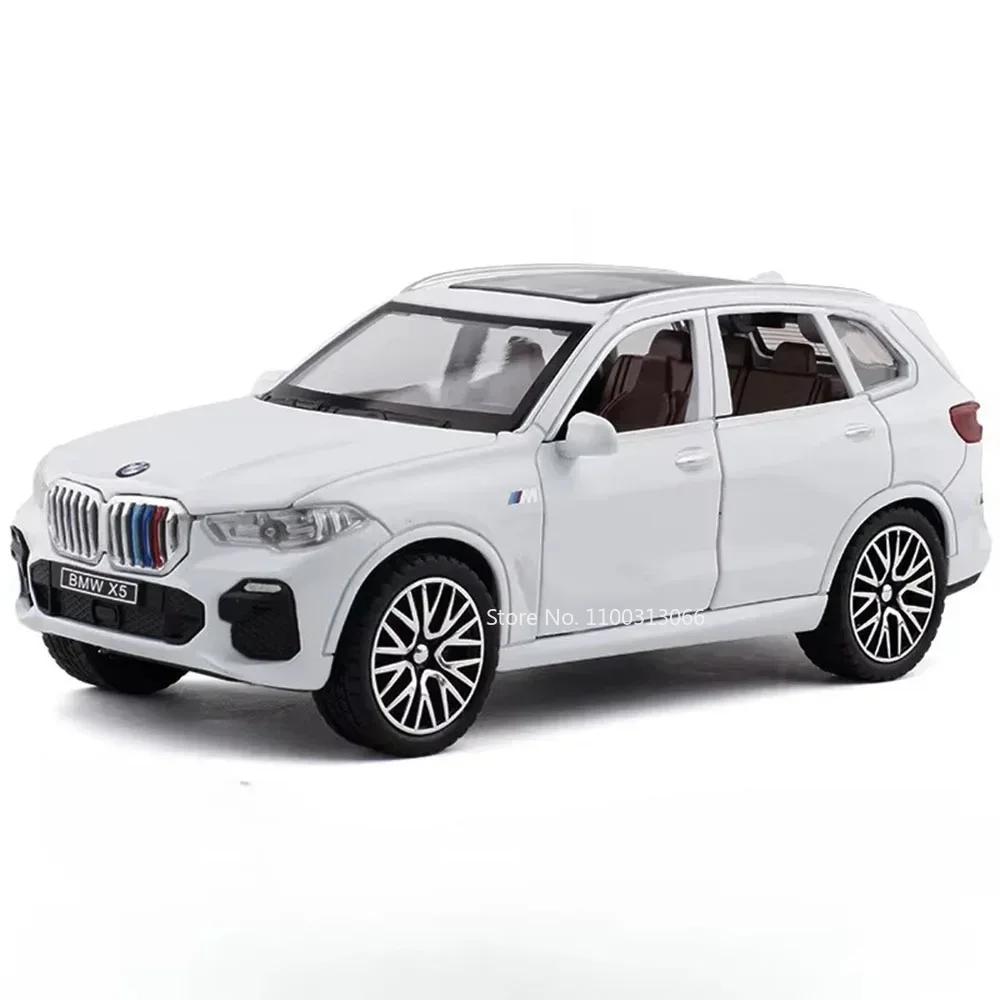 1:32 Maßstab X5 M8 Legierungsautos Modelle Diecast Spielzeug mit Licht Ton SUV Türen zu öffnen Miniaturfahrzeuge für Kinder Sammlung Geschenke