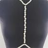 Female Body Chain Choker Jewelry Artificial Pearls Chain Formal Event Chest Chain