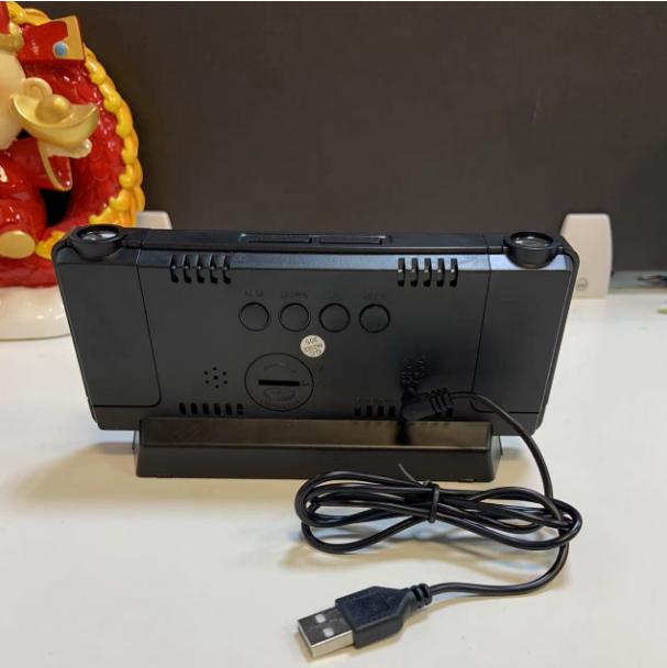 Hodiny s dvojitou projekcí LED hodiny Budík Digitální hodiny 12/24H Studentské hodiny