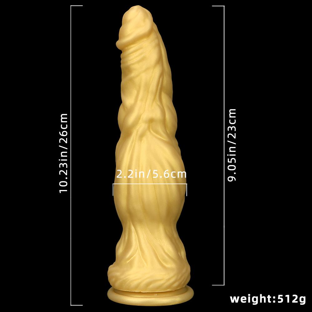 Zlatá silikonová měkká masturbační hůl Sexuální hračky simulační dildo Pussy Erotic Appliances