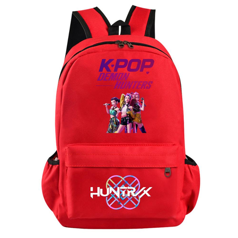 Anime Cartoon Kpop Demon Hunters Printed Backpack for Teenager Student Girl Boy Bookbag Schoolbag Women Large Capacity Travel Bag Kid Gift Rucksak