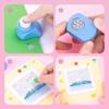 Creative Hole Punch & Paper Edge Scissors Kit - Various Flower Shaped Mini Embossing Punch For Children's DIY Greeting Card