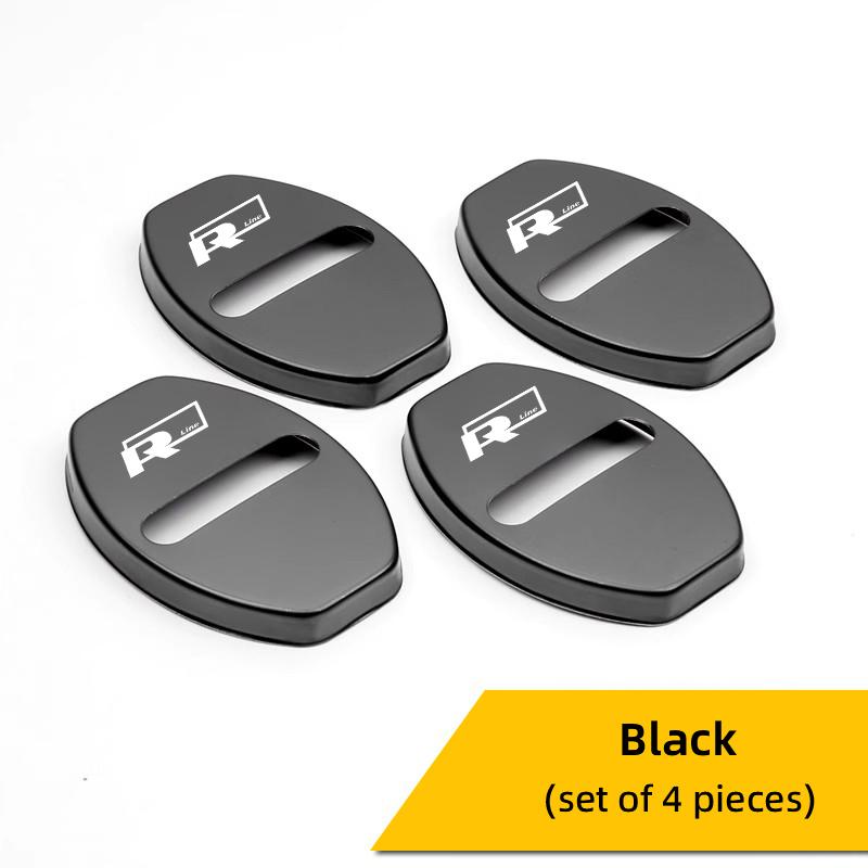 OPQ1 2026 Hot VOLKSWAGEN 4Pcs Car Door Lock Cover Stainless Steel Cap Auto Accessories For VW GTI Polo Golf Passat Tiguan Arteon Toua