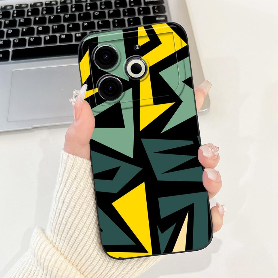 Fashion Painting Back Cover For Tecno Pova 6 Neo 4G Phone Coques Marble Avocado Moon Night Gothic Back Covers Pova6 Neo Soft Bag