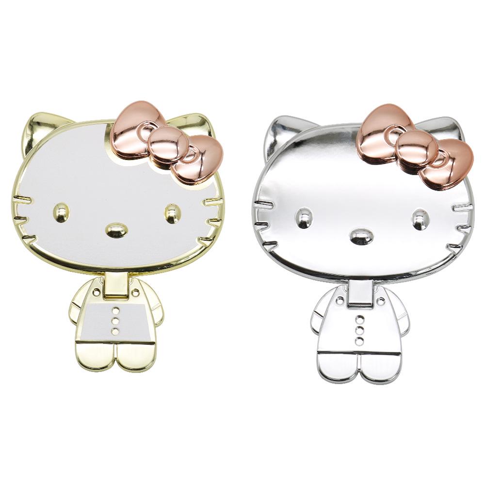 Portable Electroplated Folding Cat Vanity Handheld Makeup Mirror