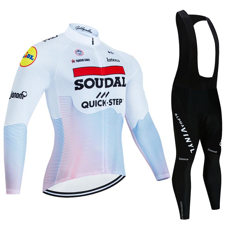 

QUICK STEP Team Cycling Jersey Set 2026 Man Summer MTB Race Cycling Clothing Long Sleeve Ropa Ciclismo Outdoor Pro Bike Uniform 4XL