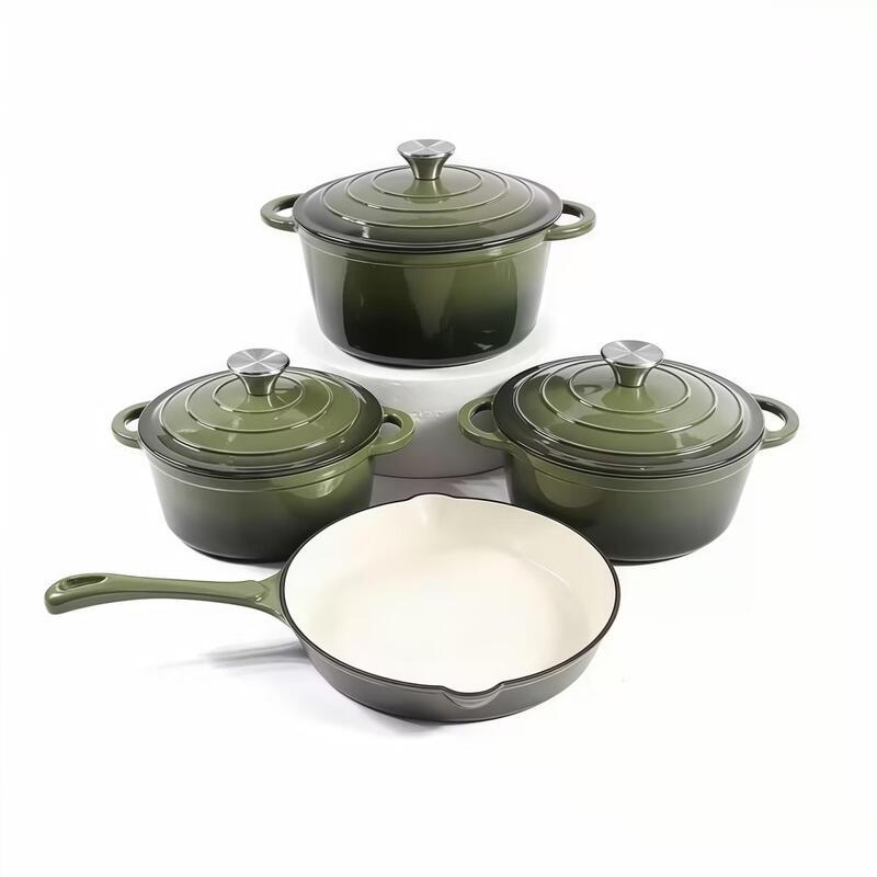 Household Enamel Casserole Cookware Set
