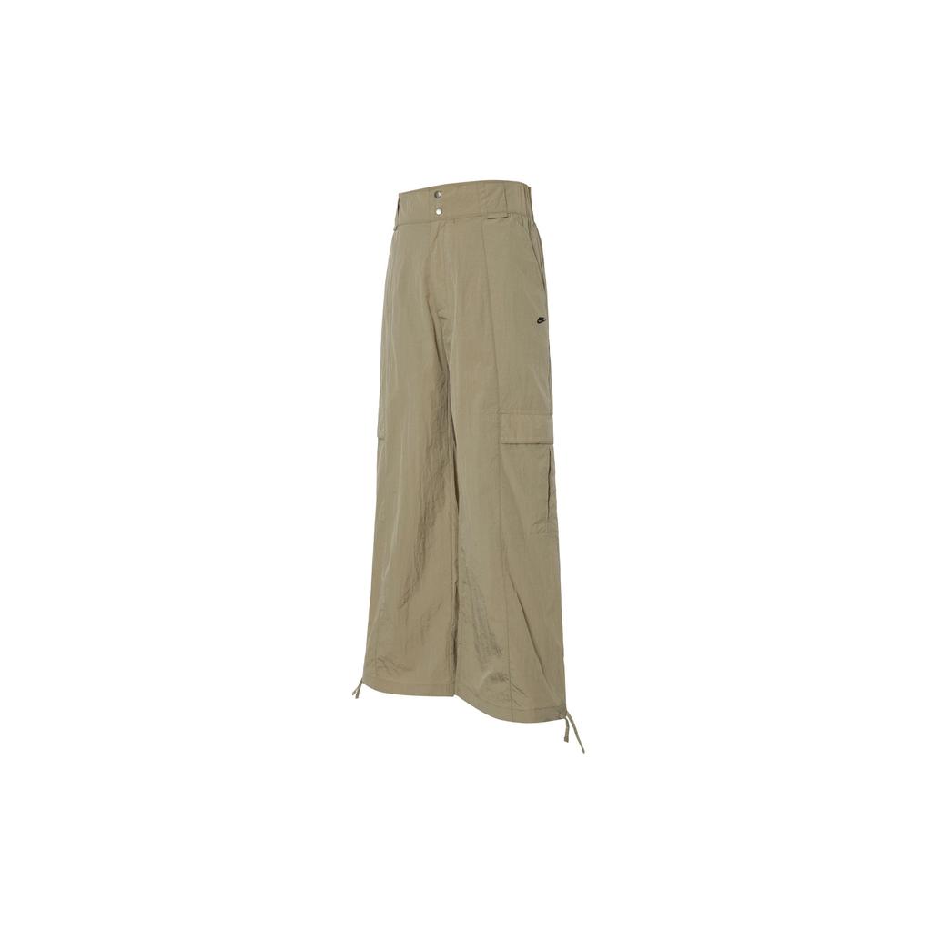 Nike Sportswear Fashionable Comfortable High-Waisted Multi-Pocket Solid Color Cargo Pants Women Pants Khaki Black HJ6858-247