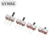 20Pcs SS12D00 Interruptor On-Off Mini Slide Switch 3pin 1P2T 2 Position High Quality Toggle Switch Handle Length 2mm 3mm 4mm 5mm