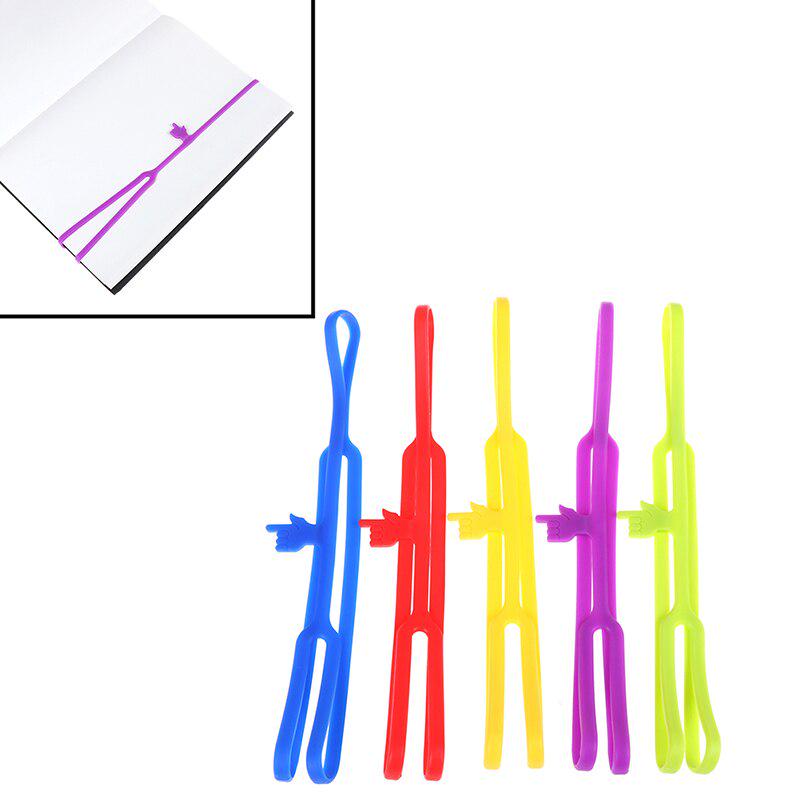 Silicone Bookmarks Elasticity Bookends Book Clip Organizer Reader Tool Office Items Stuff Accessorie