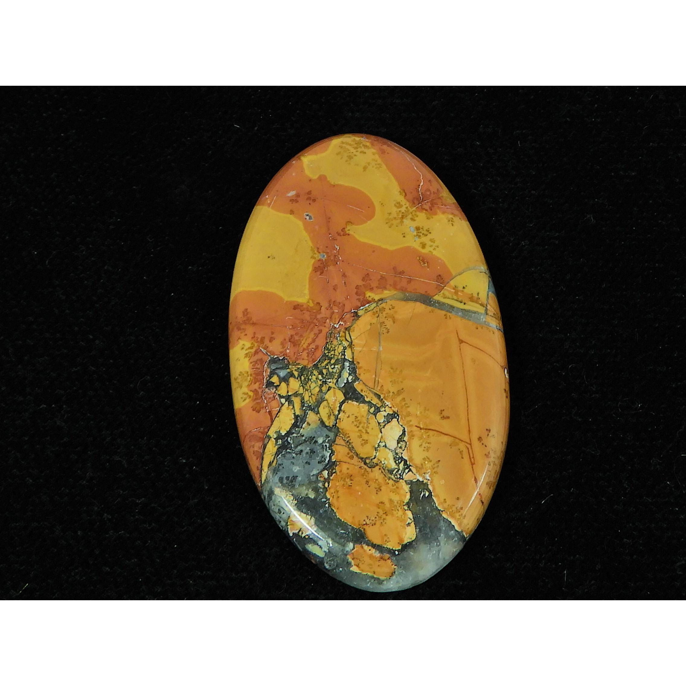 

26X45X04MM Natural Malingano Jasper Oval Cabochon Loose Gemstone 48Cts. SK-4695