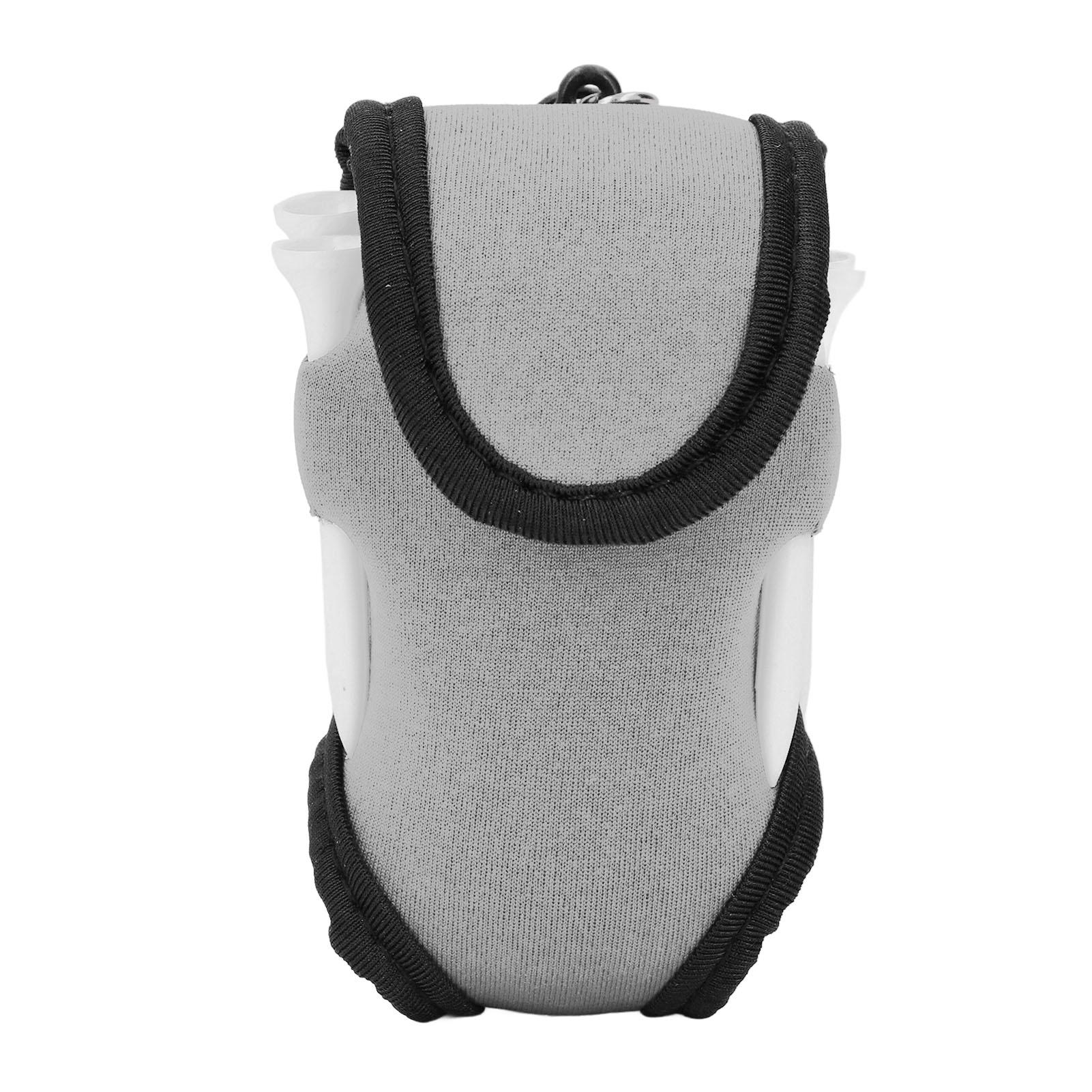 

Golfer Ball Waist Bag Portable Neoprene Pouch Sports Belt Tee Holder with Peg Accessories Grey
