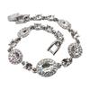Givenchy Solid Color Letter Engraved Crystal Bracelet Women Bracelet Silver 60442002-NY0