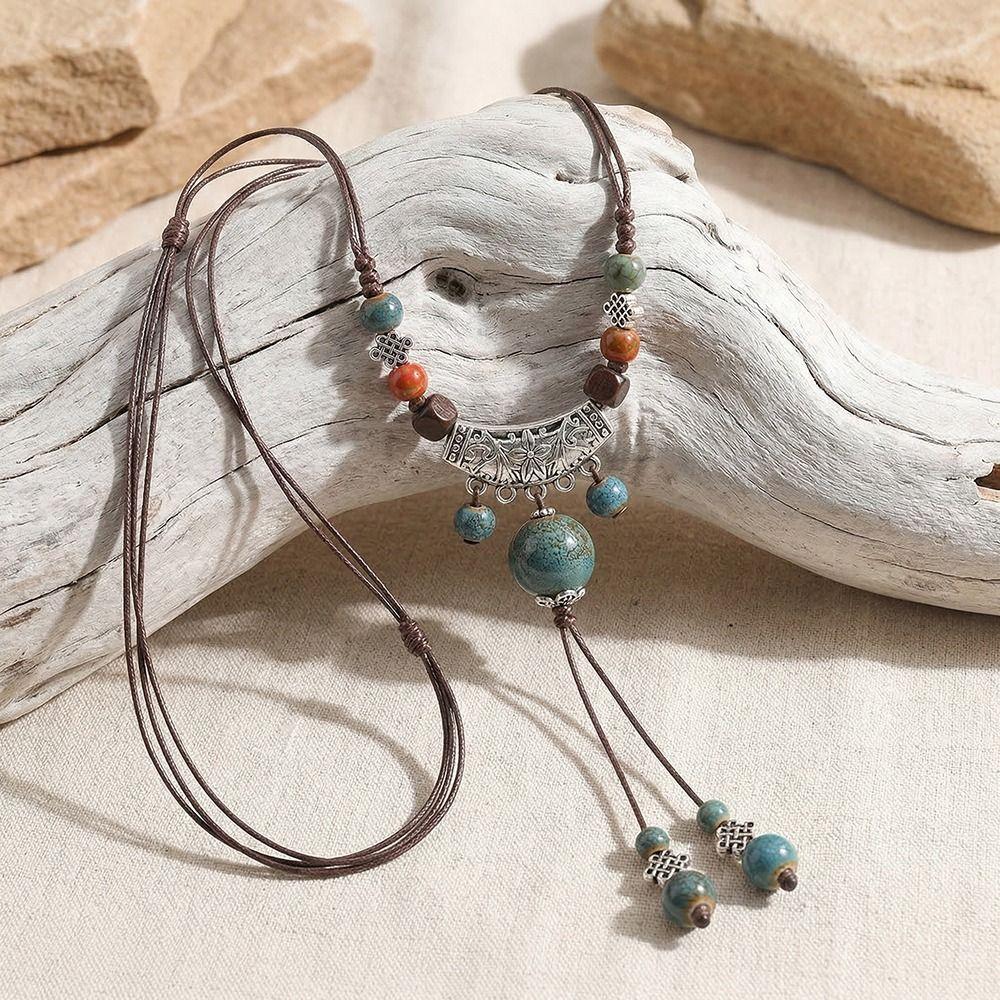 Does Not Fade Ceramic Necklace Light Luxury Women's Pendant Jewelry  Women's Accessories