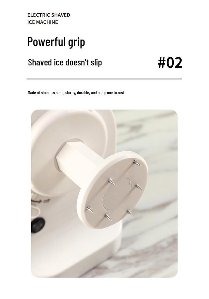 Wireless Automatic Electric Ice Shaver for Home, Milk Tea, Cold Drinks, and Snow Ice