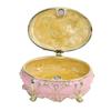 Dressing Table Shaped Trinket Box Decorative Hand Painted Metal Enamel Jewelry   for Rings Bracelets