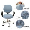 Two-Piece Computer Chair Cover Washable Executive Chair Cover For Computer Stretchable Seat Covers Computers Chairs