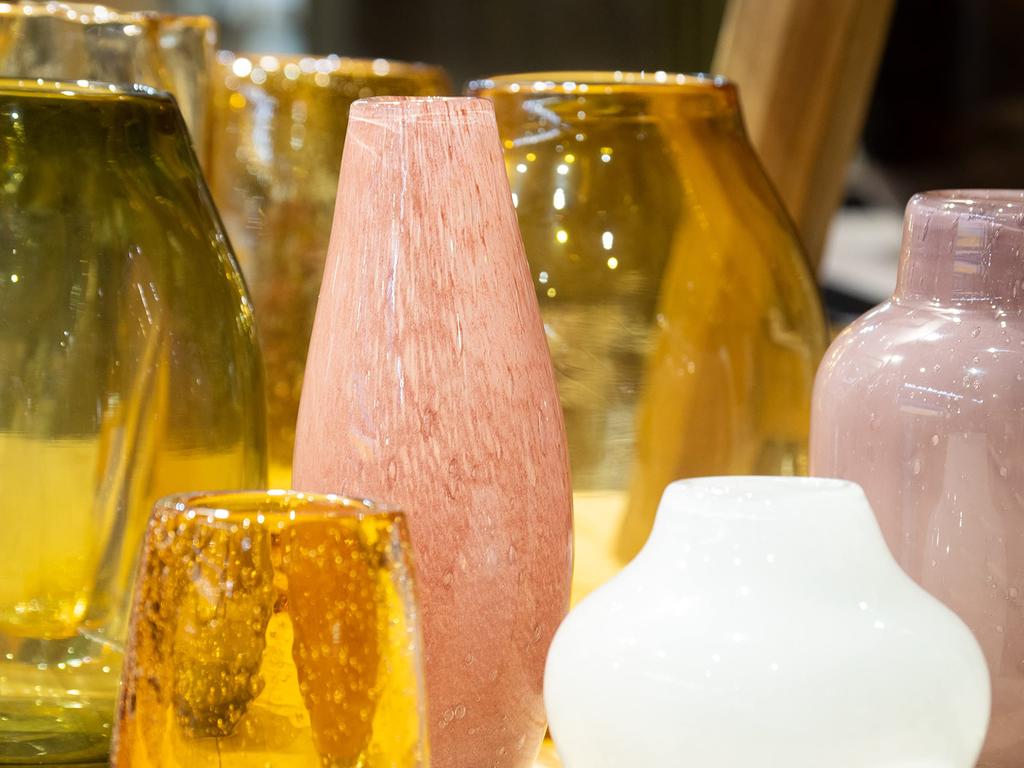 FOYER Purple Glass Flower Vase, 16cm H X 10.5cm W, 2c00001PR