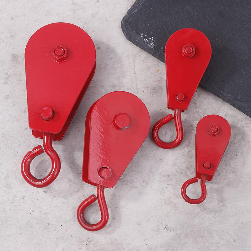 Metalen Katrol 0,05T/0,1T/0,2T/0,3T Enkel Wiel Roterend Hef Touw Katrolblok Gereedschap Marine Trekkracht Katrol Hefwiel Gereedschappen