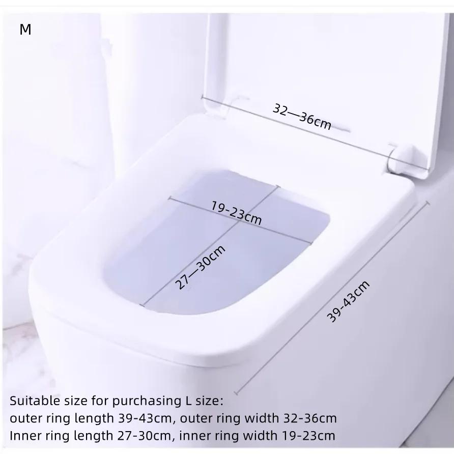 Square toilet seat cushion ring Toilet cover with seasonal zipper design Cute Household Waterproof Toilet Cushion