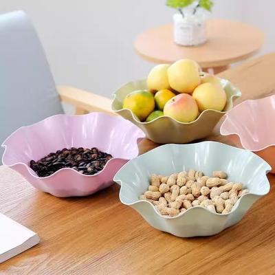 European Style Fruit & Snack Plate for Living Room or Office - Small, Plastic Design