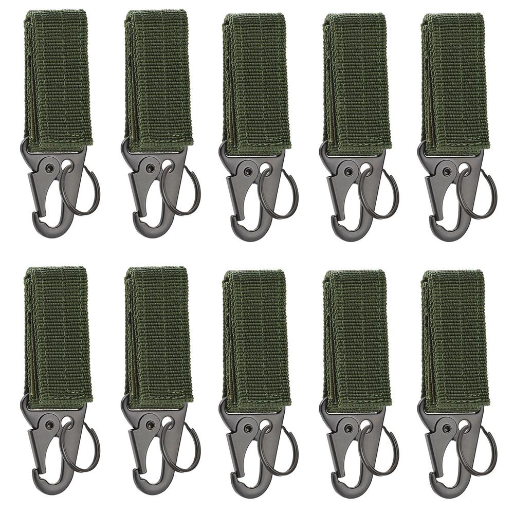 Karabina Yüksek Mukavemetli Naylon anahtar kancası MOLLE Dokuma Toka Asılı Sistemi Kemer Tokası Asılı Kamp Yürüyüş Aksesuarları